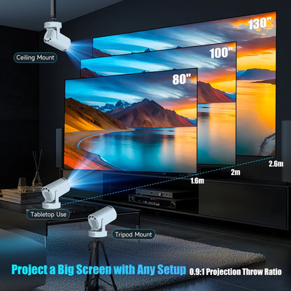 Magcubic 4K Wifi6 Projector Android11 260 ANSI Dual WIFI Allwinner H713 BT5.0 1280*720P Home Cinema Outdoor portable HY300 Pro +
