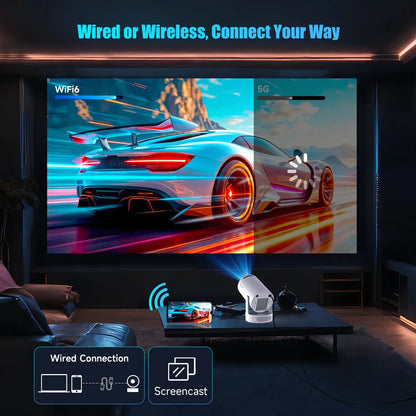 Magcubic 4K Wifi6 Projector Android11 260 ANSI Dual WIFI Allwinner H713 BT5.0 1280*720P Home Cinema Outdoor portable HY300 Pro +